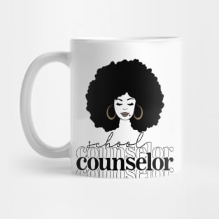 Black School Counselor- National School Counseling Week Mug